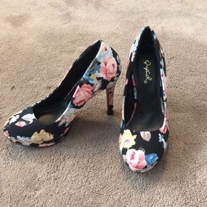 Floral 4 inch Heels